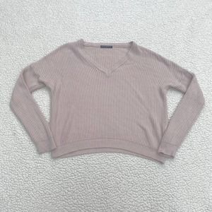 Brandy Melville V-Neck Knit Long Sleeve